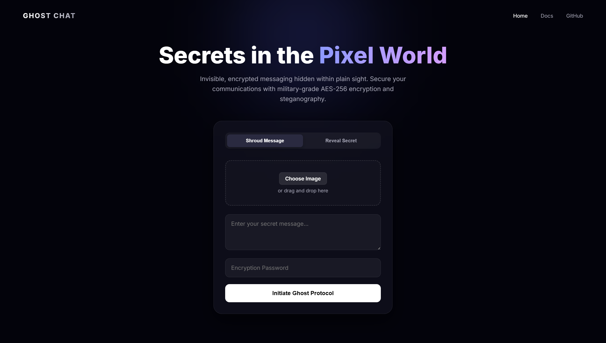 Ghost Chat - Steganographic Messenger