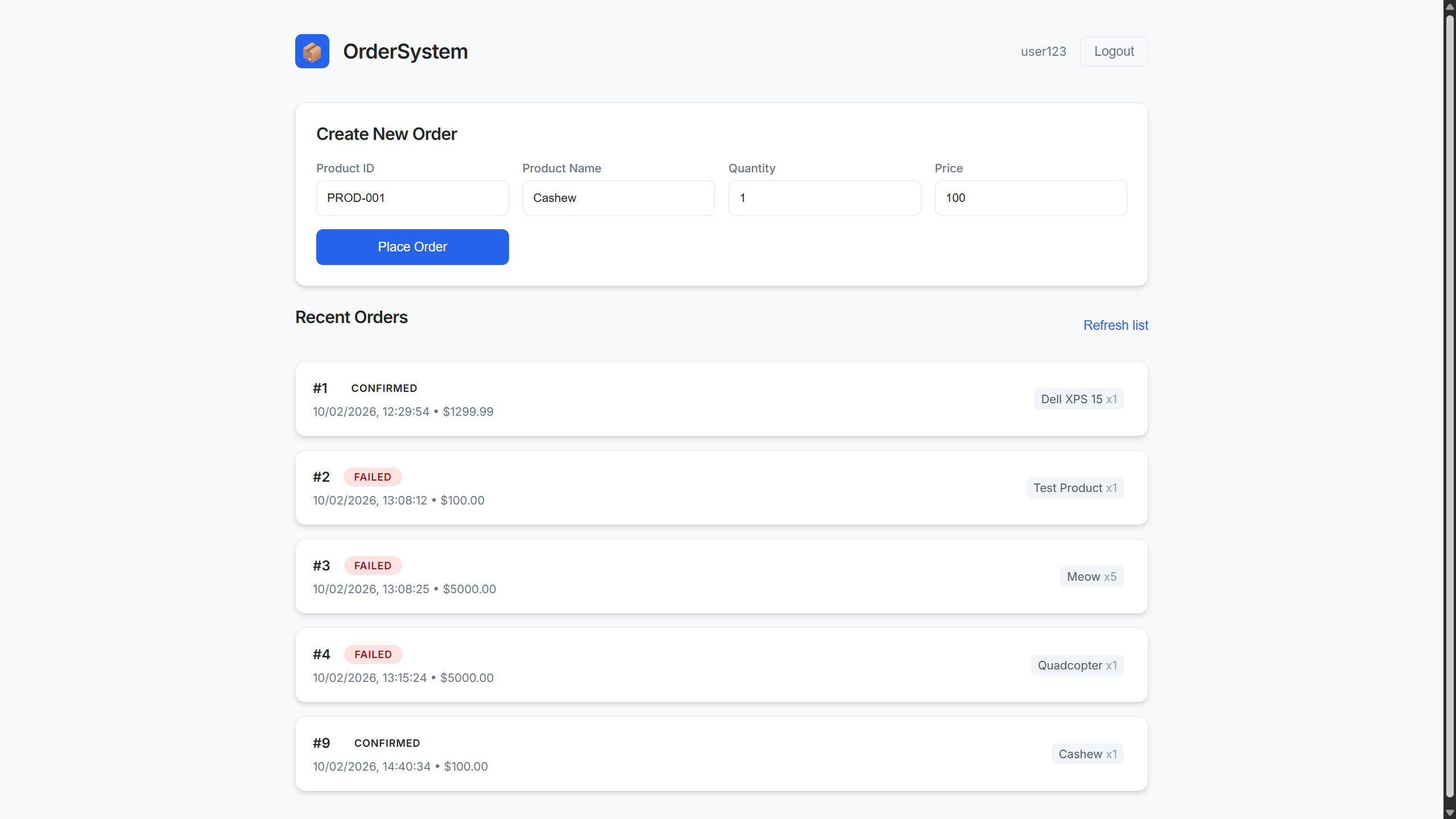 Event-Driven Order Processing System