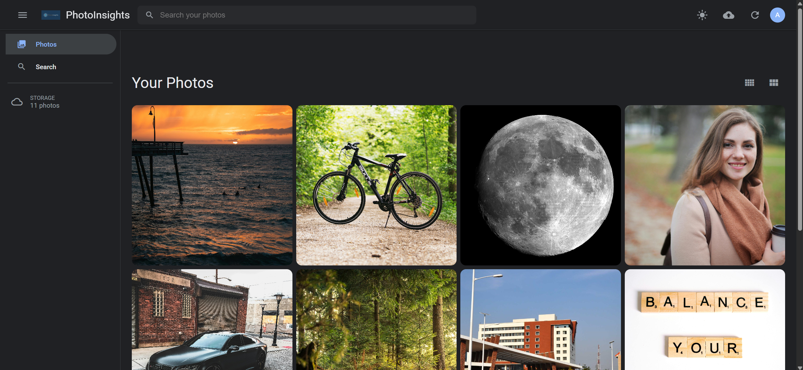 PhotoInsights - AI-Powered Photo Gallery