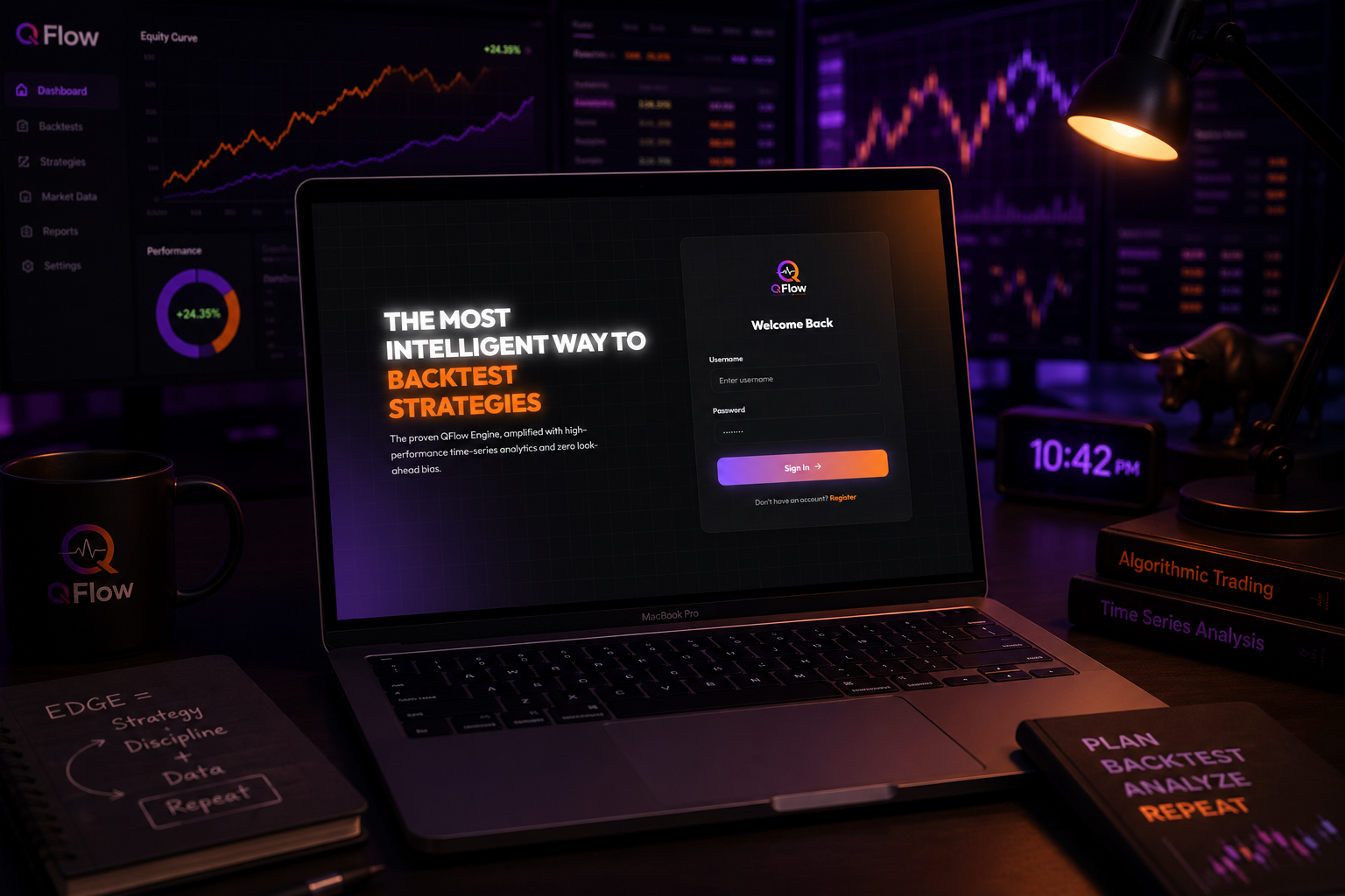 QFlow - Algorithmic Trading Strategy Backtester