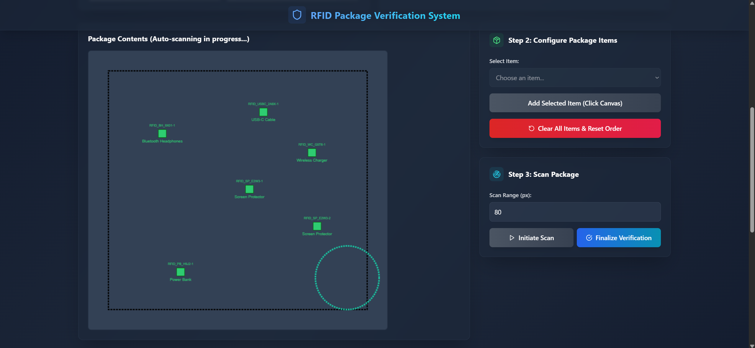 RFID Package Verification Simulator
