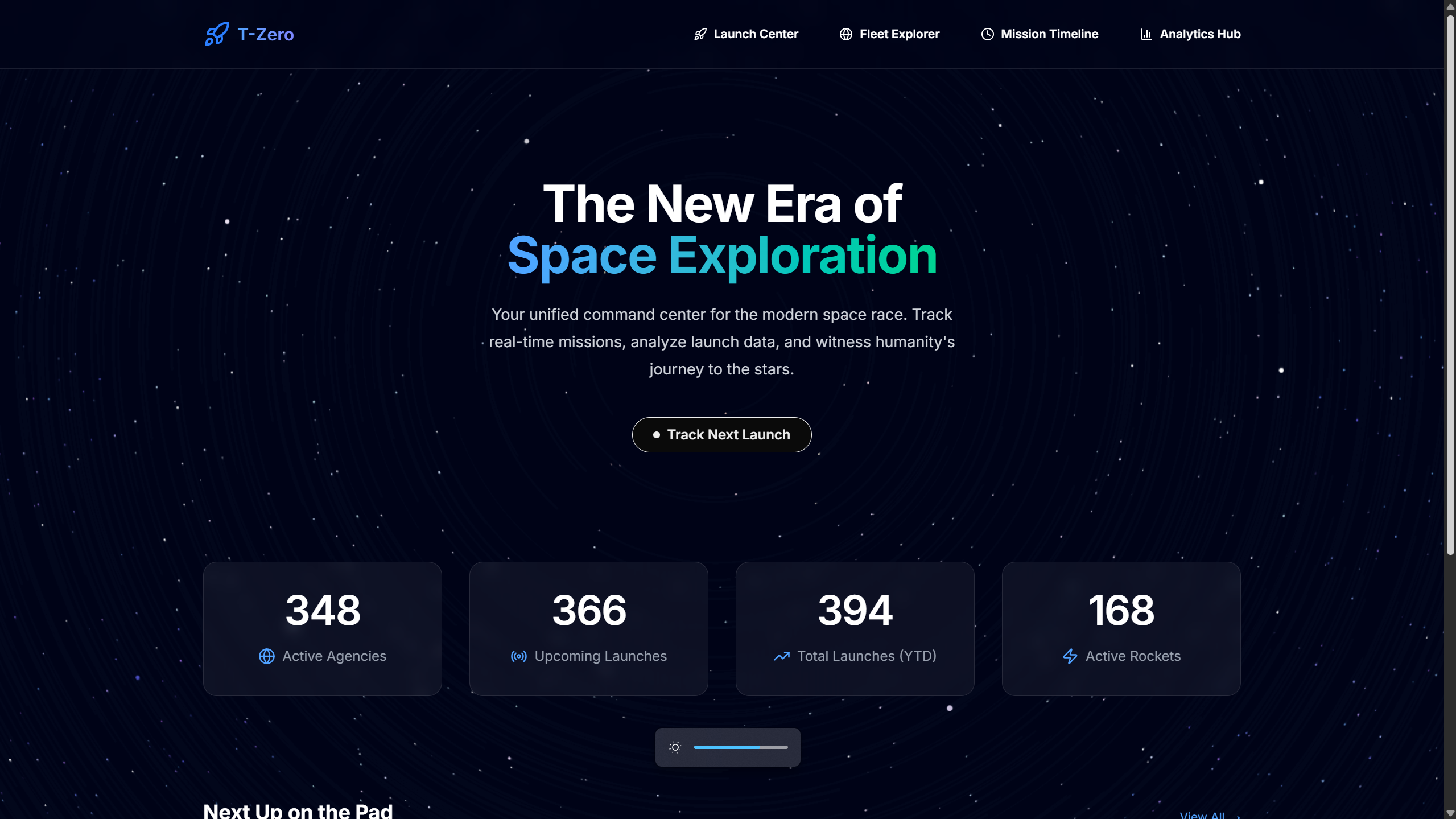 T-Zero: Space Mission Dashboard